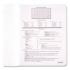 Square Deal Composition Book, 3-Subject, Wide/Legal Rule, Black Cover, (100) 9.75 x 7.5 Sheets, 12/Pack