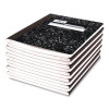 Square Deal Composition Book, 3-Subject, Wide/Legal Rule, Black Cover, (100) 9.75 x 7.5 Sheets, 12/Pack