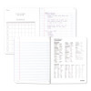 Composition Book, Medium/College Rule, Randomly Assorted Cover Color, (80) 9.75 x 7.5 Sheets