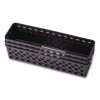 Recycled Supply Basket, Plastic, 10.13 x 3.06 x 2.38, Black, 3/Pack