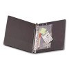 Zipper Binder Pocket, 2- To 5-Hole Punched, 8" x 10.5", Clear