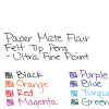 Flair Felt Tip Porous Point Pen, Stick, Ultra-Fine 0.4 Mm, Assorted Ink And Barrel Colors, 8/Pack