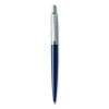 Jotter Ballpoint Pen, Retractable, Medium 1 Mm, Blue Ink, Royal Blue/Chrome Barrel