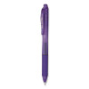 Energel-X Gel Pen, Retractable, Medium 0.7 Mm, Violet Ink, Translucent Violet/Violet Barrel, Dozen