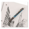 Energel Rtx Gel Pen, Retractable, Medium 0.7 Mm, Black Ink, Black/Blue Barrel