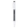 Frixion Fineliner Erasable Porous Point Pen, Stick, Fine 0.6 Mm, Black Ink, Black/White Barrel, Dozen