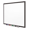Classic Series Porcelain Magnetic Dry Erase Board, 60" x 36", White Surface, Black Aluminum Frame