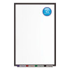 Classic Series Porcelain Magnetic Dry Erase Board, 60" x 36", White Surface, Black Aluminum Frame