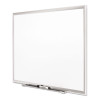Classic Series Porcelain Magnetic Dry Erase Board, 72" x 48", White Surface, Satin Aluminum Frame