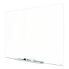 Invisamount Magnetic Glass Marker Board, 50" x 28", White Surface