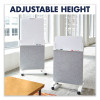 Agile Glass Dry-Erase Easel, 25.5" x 60.5", White Surface
