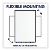 Classic Series Nano-Clean Dry Erase Board, 72" x 48", White Surface, Satin Aluminum Frame