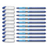Slider Basic Ballpoint Pen, Stick, Medium 0.8 Mm, Blue Ink, Blue Barrel, 10/Box