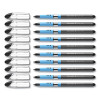 Slider Basic Ballpoint Pen, Stick, Extra-Bold 1.4 Mm, Black Ink, Black Barrel, 10/Box