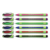 Xpress Fineliner Porous Point Pen, Stick, Fine 0.8 Mm, Assorted Ink And Barrel Colors, 6/Pack