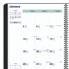 Plan And Link Monthly Planner, 11" x 9.06", Black Cover, 16-Month: Sept 2025 To Dec 2026