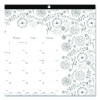 Monthly Desk Pad Calendar, Monthly Coloring Artwork, 17.75 x 10.88, Black Binding, Clear Corners, 12-Month (Jan To Dec): 2026