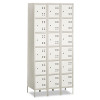 Three-Column Box Locker, 36w X 18d X 78h, Two-Tone Gray