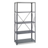 Commercial Steel Shelving Unit, Five-Shelf, 36w X 18d X 75h, Dark Gray