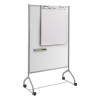 Impromptu Whiteboard Collaboration Screen, 36" x 60", White Surface, Gray Metal/Plastic Frame