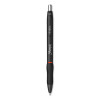S-Gel High-Performance Gel Pen, Retractable, Fine 0.5 Mm, Red Ink, Black Barrel, Dozen
