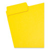 Supertab Colored File Folders, 1/3-Cut Tabs: Assorted, Letter Size, 0.75" Expansion, 11-Pt Stock, Yellow, 100/Box