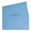 Colored Hanging File Folders With 1/5 Cut Tabs, Letter Size, 1/5-Cut Tabs, Blue, 25/Box