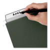 100% Recycled Hanging File Folders With Protab Kit, Letter Size, 1/3-Cut, Standard Green