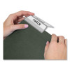 100% Recycled Hanging File Folders With Protab Kit, Letter Size, 1/3-Cut, Standard Green
