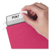 Colored Hanging File Folders With Protab Kit, Letter Size, 1/3-Cut, Red
