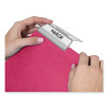 Colored Hanging File Folders With Protab Kit, Letter Size, 1/3-Cut, Red