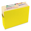 Colored File Pockets, 5.25" Expansion, Letter Size, Yellow