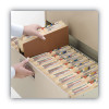 Redrope Drop-Front File Pockets With Fully Lined Gussets, 3.5" Expansion, Letter Size, Redrope, 10/Box