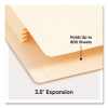 Manila End Tab File Pockets, 3.5" Expansion, Letter Size, Manila, 25/Box