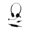 Hs-Wd-Usb-2 Binaural Over The Head Headset, Black