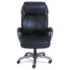 Cosset Big And Tall Executive Chair, Supports Up To 400 Lb, 19" To 22" Seat Height, Black Seat/Back, Slate Base