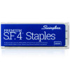 S.F. 4 Premium Staples, 0.25" Leg, 0.5" Crown, Steel, 5000/Box
