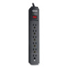 Protect It! Surge Suppressor, 6 Ac Outlets, 6 Ft Cord, 790 J, Black
