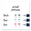 Jetstream Hybrid Gel Pen, Stick, Fine 0.7 Mm, Black Ink, Black/Silver Barrel