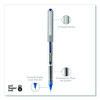 Vision Rollerball Pen, Stick, Fine 0.7 Mm, Blue Ink, Silver/Blue/Clear Barrel, Dozen