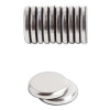 High Energy Magnets, Circles, 1.25" Diameter, Silver, 12/Pack