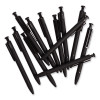 Monterey Soft Touch Ballpoint Pen, Retractable, Medium 1 Mm, Black Ink, Midnight Barrel, 12/Pack