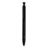 Monterey Soft Touch Ballpoint Pen, Retractable, Medium 1 Mm, Black Ink, Midnight Barrel, 12/Pack