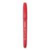 Pen-Style Permanent Marker, Fine Bullet Tip, Red, Dozen