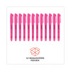 Pocket Highlighters, Fluorescent Pink Ink, Chisel Tip, Pink Barrel, Dozen