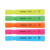 Desk Highlighters, Assorted Ink Colors, Chisel Tip, Assorted Barrel Colors, 5/Set
