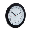 Bold Round Wall Clock, 9.75" Overall Diameter, Black Case, 1 Aa (Sold Separately)
