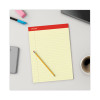 Perforated Ruled Writing Pads, Red Headband, Wide/Legal Rule, (50) Canary Yellow 8.5 x 11 Sheets, Dozen