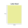 Deluxe Colored Paper, 20 Lb Bond Weight, 8.5 x 11, Canary, 500/Ream