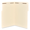Reinforced Top Tab Fastener Folders, 1/3-Cut Tab: Assorted, Expands 0.75", 2 Fasteners, Legal Size, Manila, 50/Box